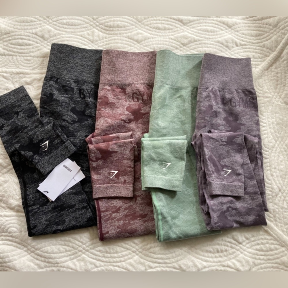 Gymshark OG Camo adapt seamless leggings M bundle